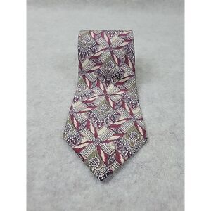 Vintage Polo‎ Ralph Lauren 100% Silk Necktie Tie Hand Made USA Abstract Classic